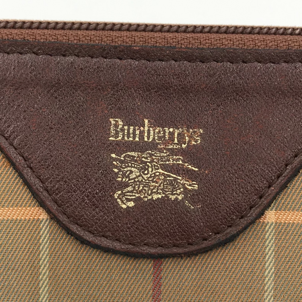 SOLD Burberry brown cosmetic bag vintage - Picture 2 of 8